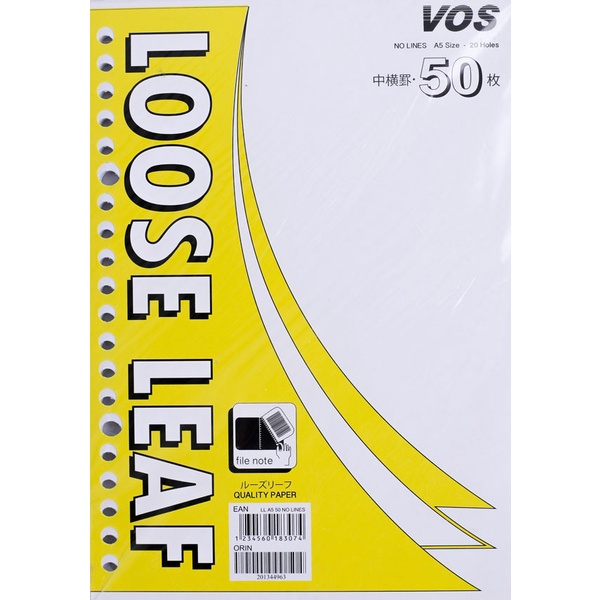 

Gramedia World BSD - Vos Loose Leaf Polos A5-50