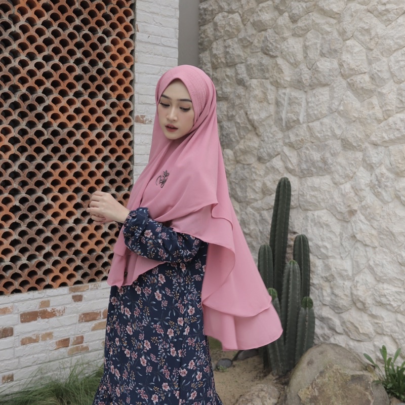 Koyu Hijab Instan Khimar Armani Premium Aurum