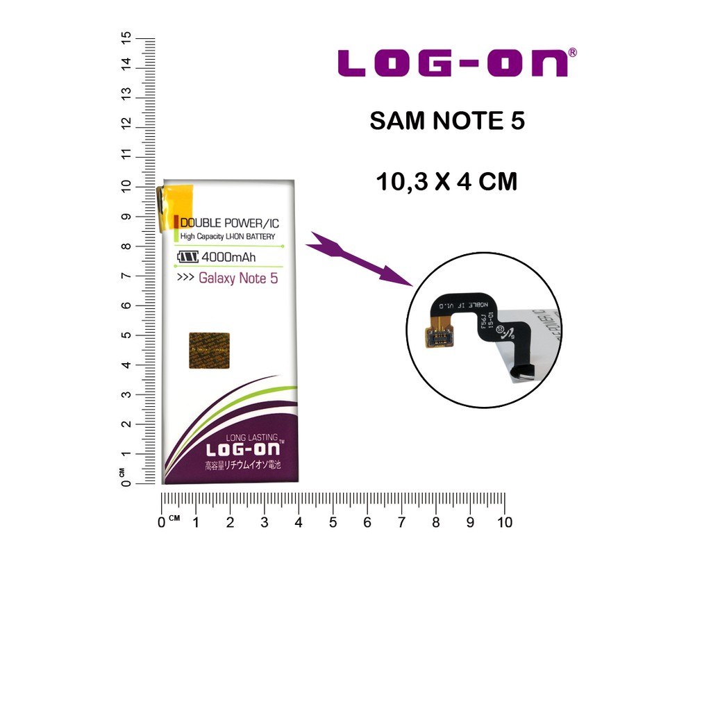 BATERAI SAMSUNG NOTE 5 LOG-ON