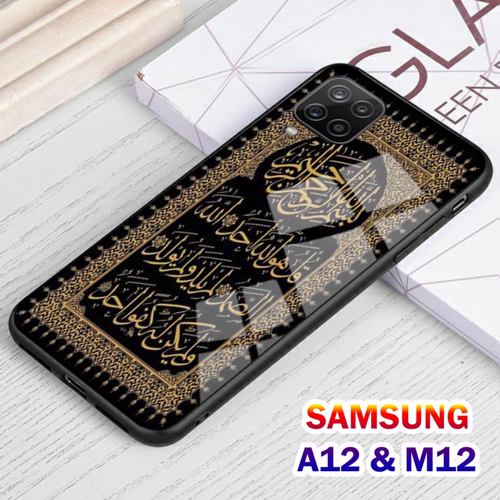 Softcase Glass Kaca SAMSUNG A12 , M12 - Casing HP SAMSUNG A12 , M12 [ S14 ].