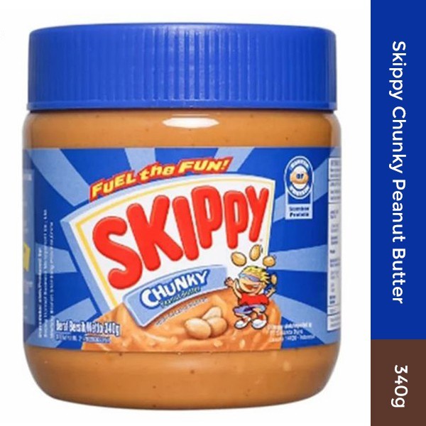 

SELAI KACANG SKIPPY CHUNKY PEANUT BUTTER 340GR HALAL