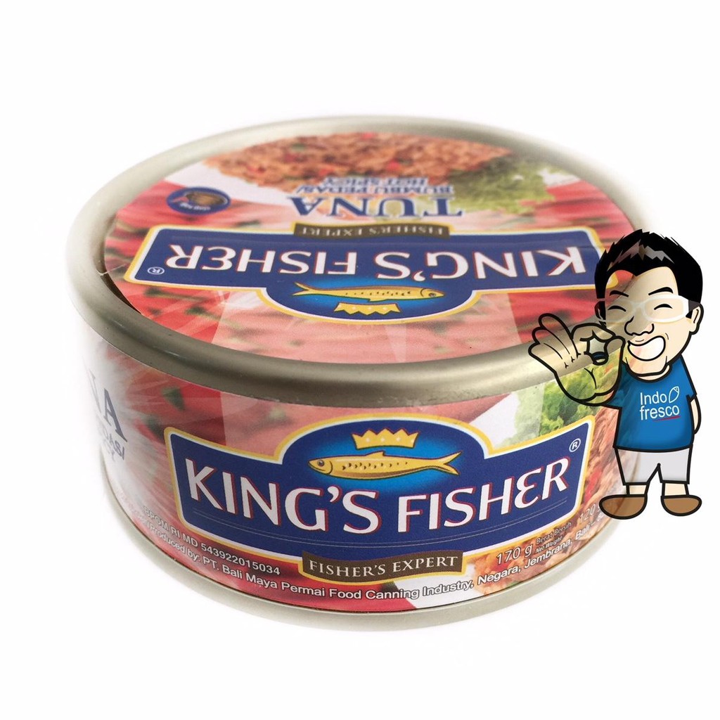 King'S Fisher Tuna In Canned - Daging Tuna Kaleng 170 Gram / Chunk In Brine