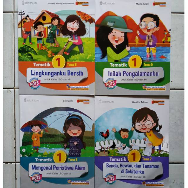 Set Tematik SD Kelas 1 Semester 2 Tema 5 6 7 8 K13 Revisi Platinum Tiga Serangkai