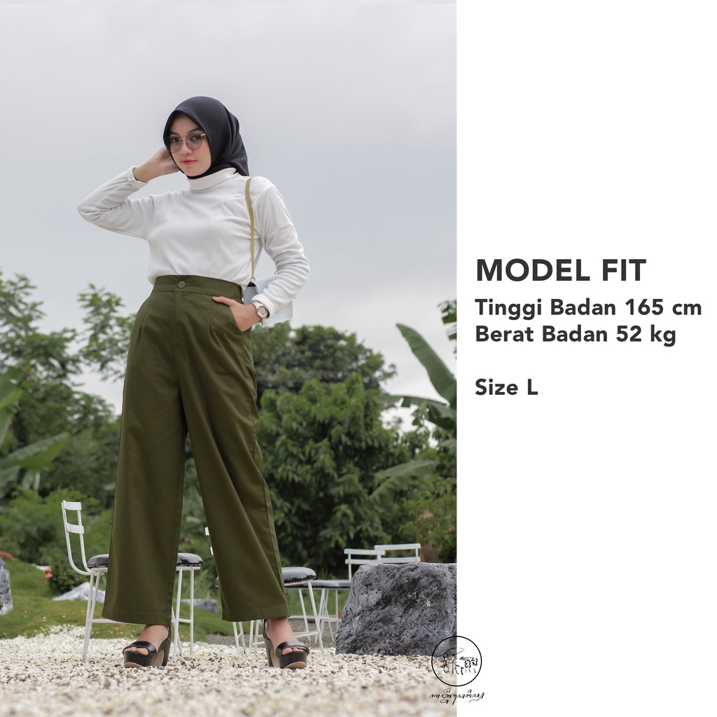 Kanjengayu - Celana Kulot Cullote Highwaist Loose Pants Original Seri B