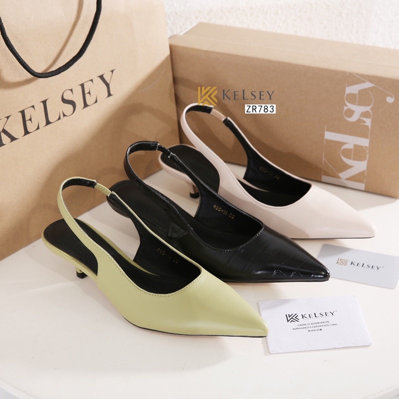 (GRATIS ALAS KAKI) SEPATU HEELS 5CM KELSEY ZR783 SEPATU WANITA IMPORT