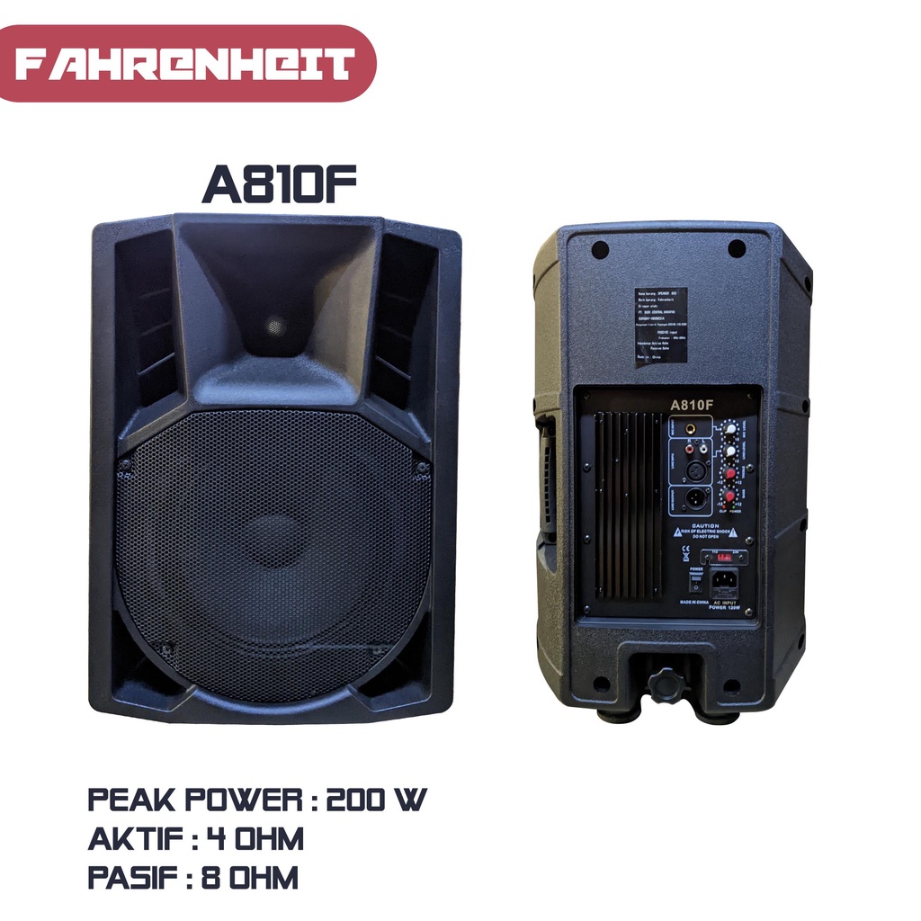 Speaker Aktif A815F Fahrenheit 10-15 Watt