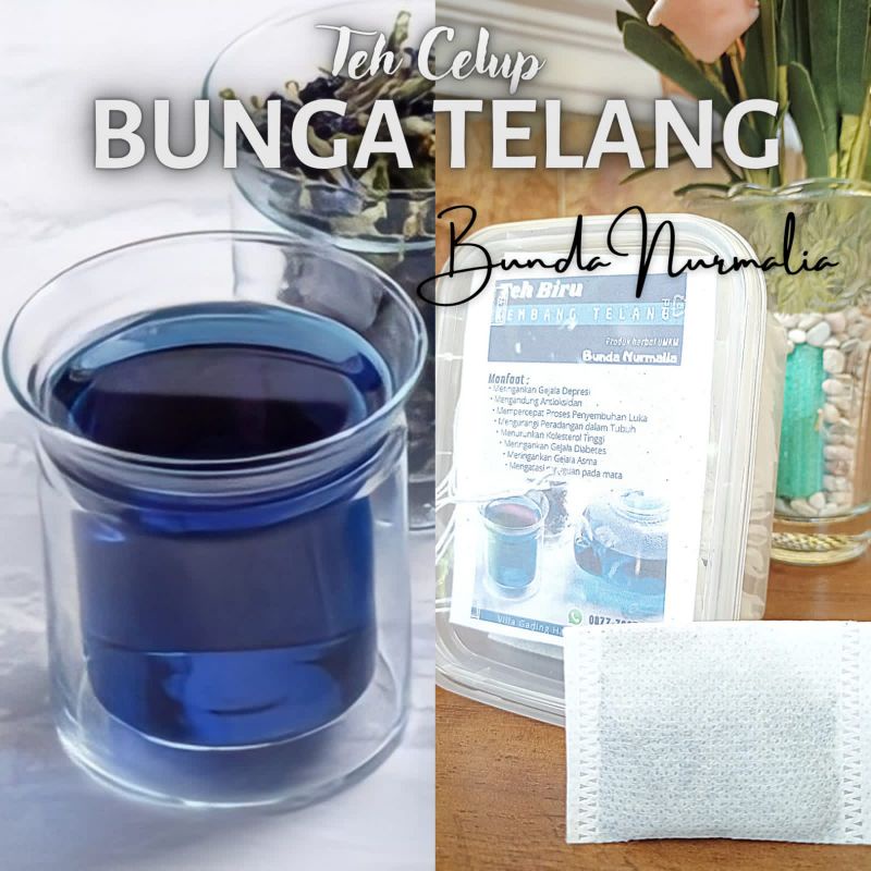 

teh celup bunga telang