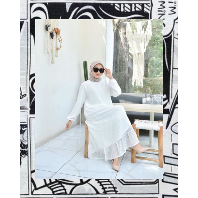 Gamis wanita remaja pesta mewah kekinian premium