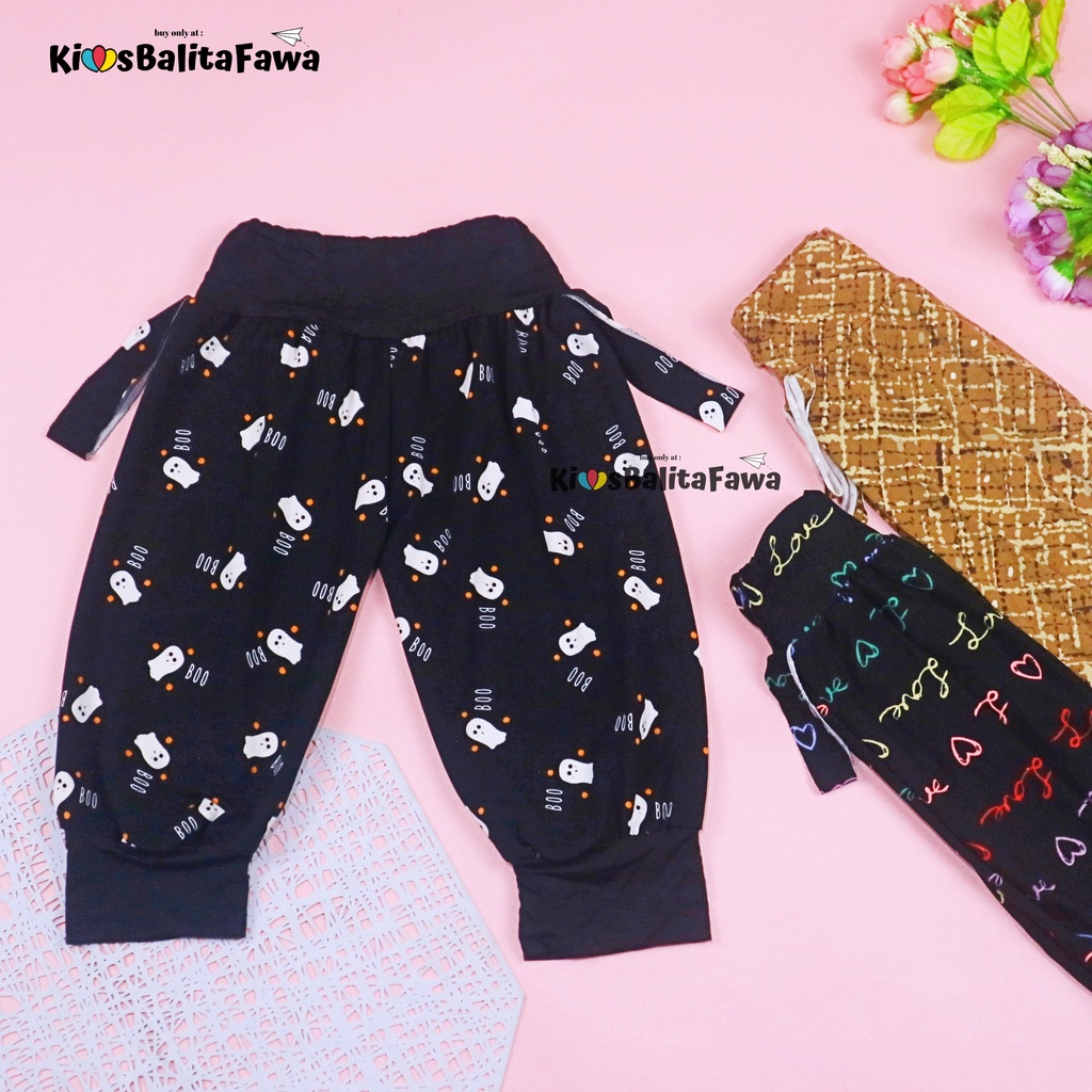 Aladin Carlissa Uk 0-18 Bulan / Celana Bayi Anak Cewek Murah Panjang Adem Motif Pants Lucu Grosir babycinnamon