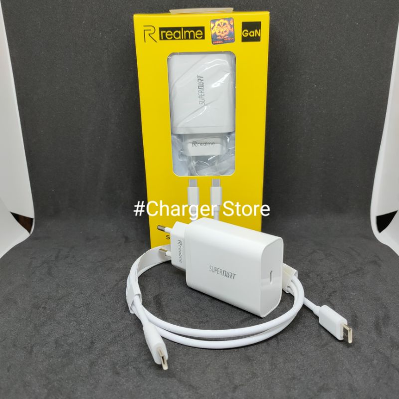 Charger Realme PD Type C Ke Type C ORIGINAL 100% 65W 6.5A SUPER Fast Charging Super VOOC DART