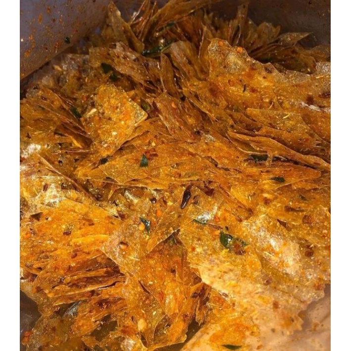 

kripik kaca pedas daun jeruk pedas