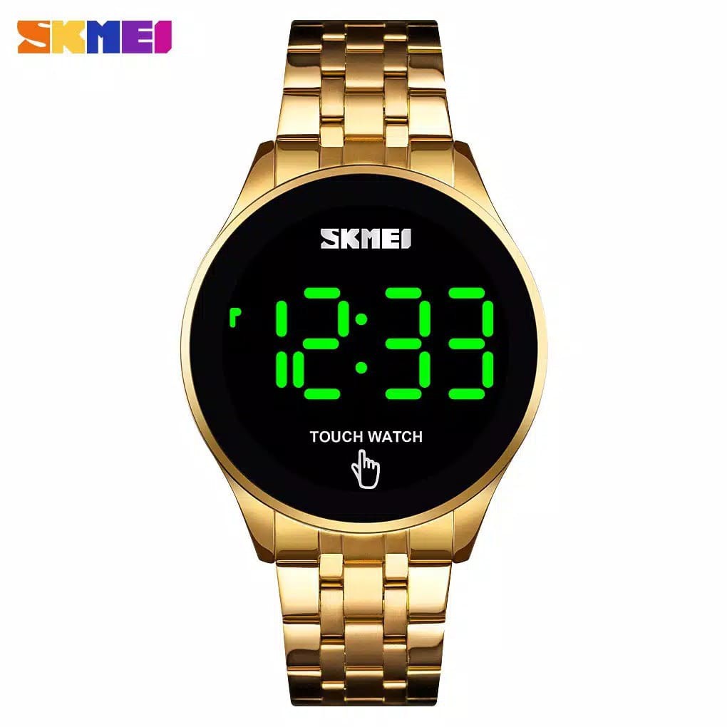 SKMEI 1579 - Jam Tangan Pria / Wanita / SKMEI Digital 1579 Stainless Steel LED / Jam Tangan Digital Led Touch Screen Stainless Steel Anti Air