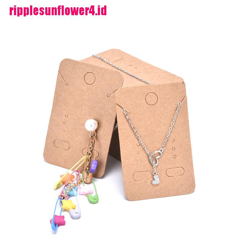 100 Pcs Kartu Holder Display Perhiasan Anting Kalung