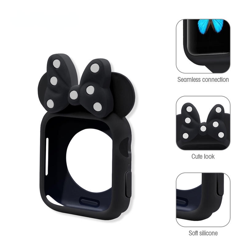 Case Pelindung Mini Bahan Silikon TPU Untuk iWatch Seri 6 4 3 2 1 5 40MM 44MM 38MM 42MM