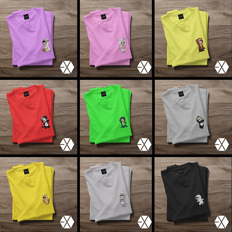 [KAOS ANAK] EXO full color member xiumin lay chanyeol chen suho do baekhyun