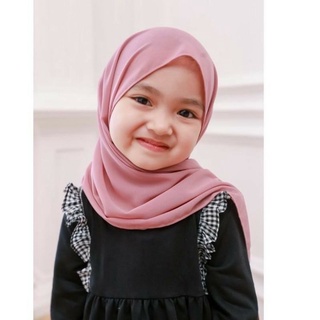 PASHMINA TALI ANAK 2-10thn Hijab Pasmina Instan anak diamond crepe / Pastan Baby kids