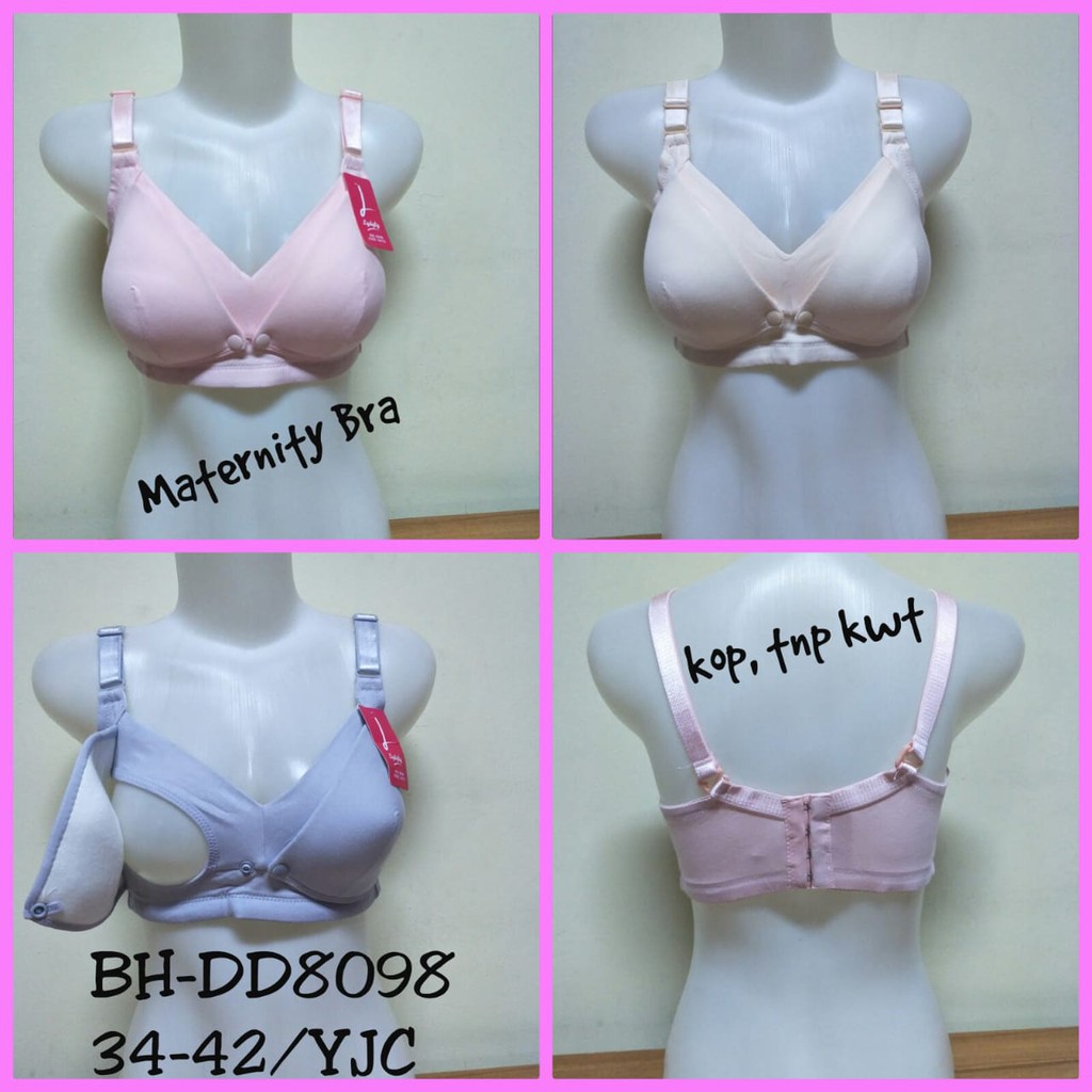 [BISA COD]BRA MENYUSUI DD8098 LYDYLY| BH MATERNITY BUSA TIPIS, TANPA KAWAT CUP BESAR JUMBO NURSING