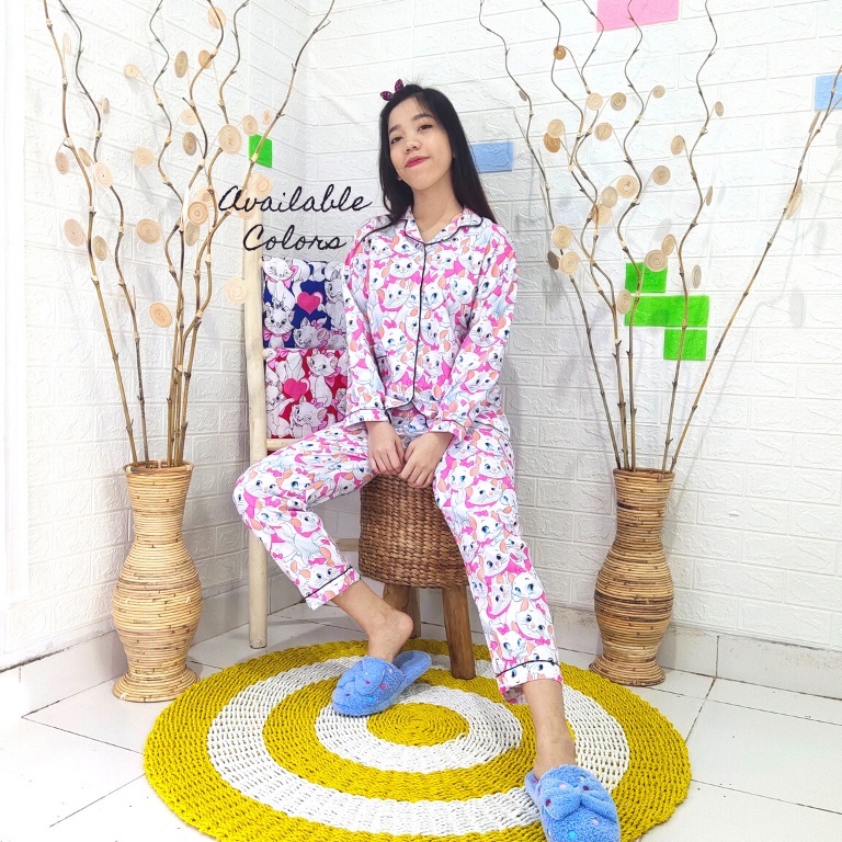 Piyama PP Dewasa Sultan / Janda Bolong / Tie Dye Katun Jepang - Fit XL-MarieCat