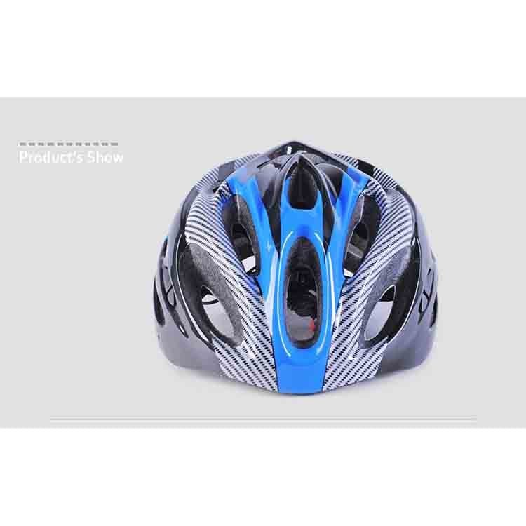 TaffSPORT Helm Sepeda EPS Foam PVC Shell - x10 - Black/Blue