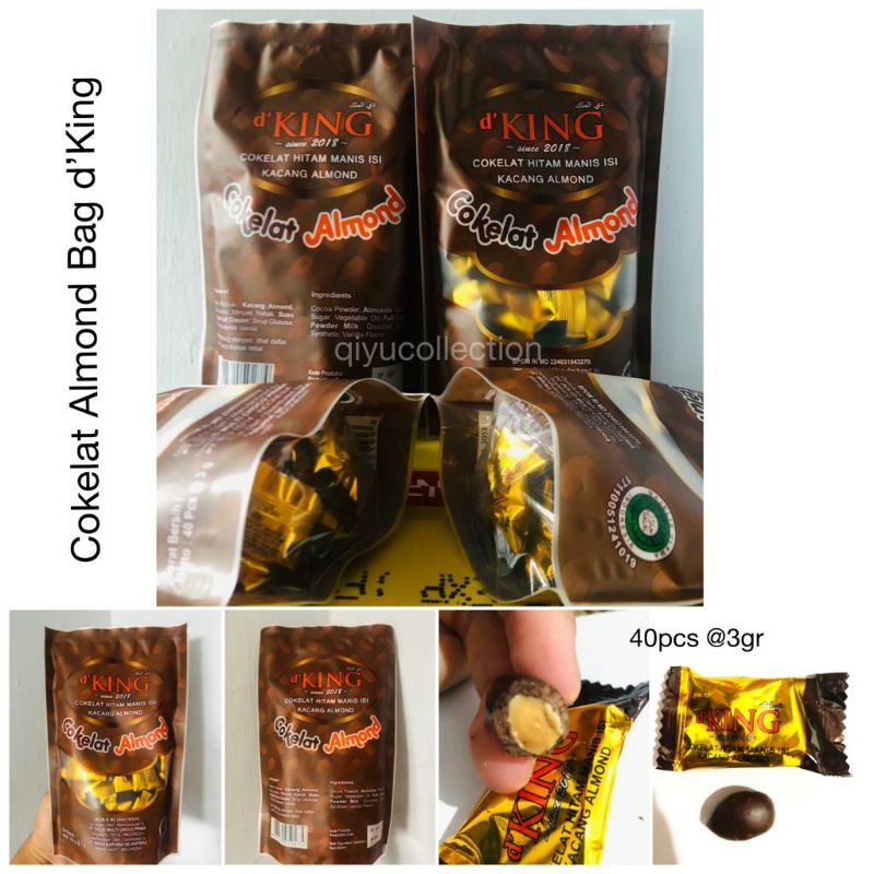 [Bag] Coklat Cokelat Almond Bonibol d'King