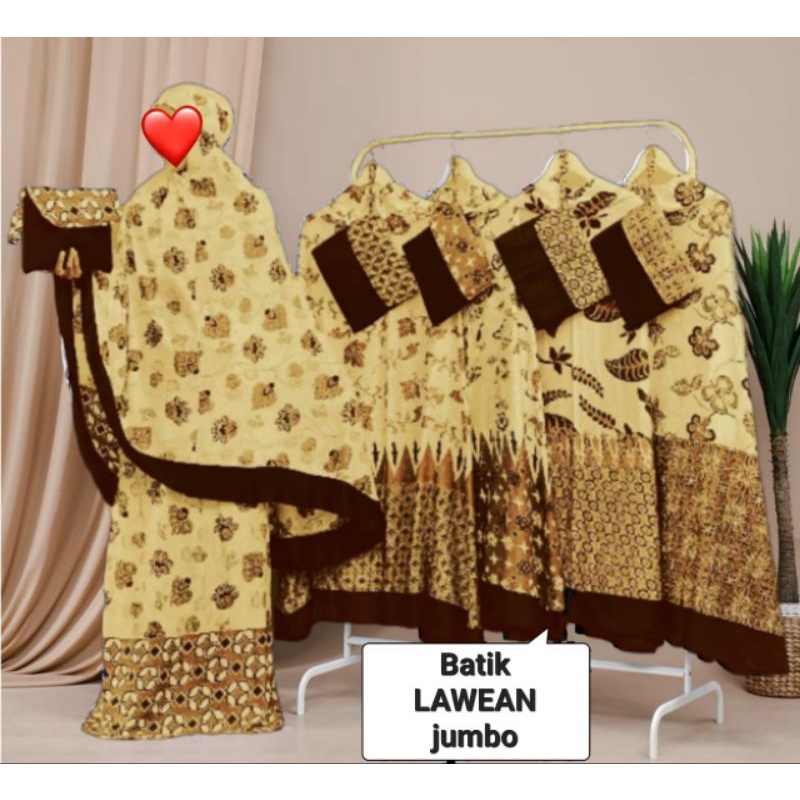 Mukena Dewasa Jumbo Rempel Batik Solo 01