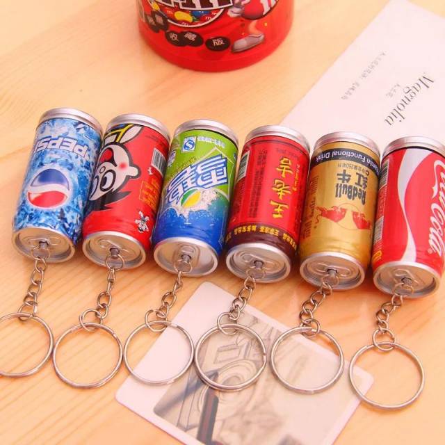 gantungan kunci pulpen / gantungan kunci botol soda