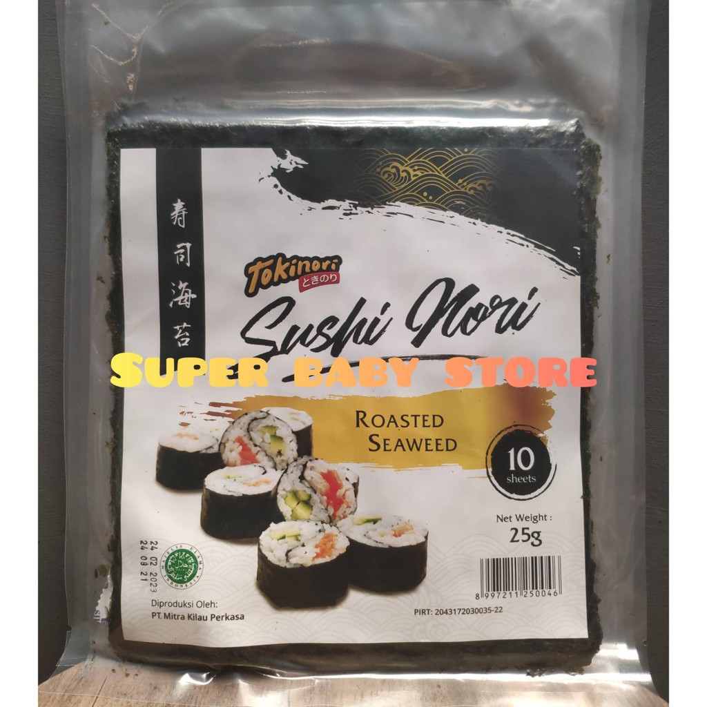 

Tokinori Yaki Sushi Nori - Roasted Seaweed - Rumput Laut 10pc