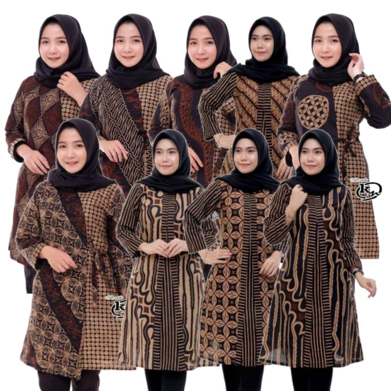 tunil sogan Batik couple MOTIF BARU atasan kantor seragam batik pria wanita S M L XL XXL XXXL TUNIK 