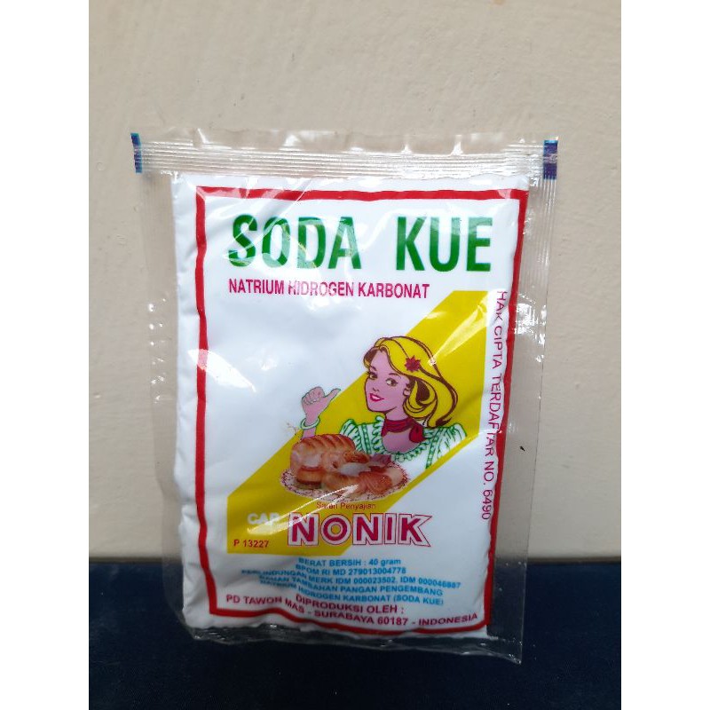 

Soda Kue Cap Nonik 40 gr- natrium hidrogen karbonat