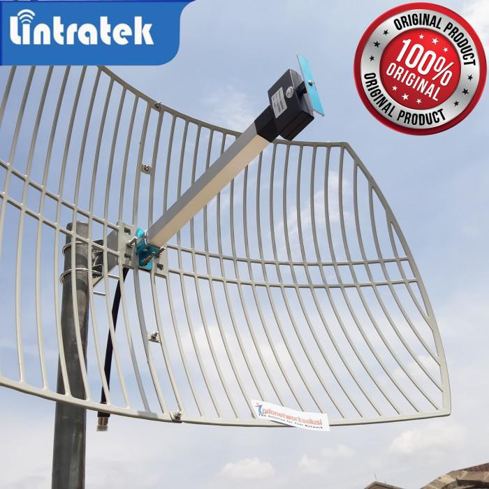 Sign | Antena Penguat Sinyal 2G 3G 4G Grid Parabolic High Gain Lintratek Ori