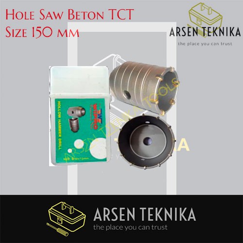 Hole Saw Mata Bor Tembok Beton Hollow Drill Holesaw TCT 150mm 150 mm WIPRO