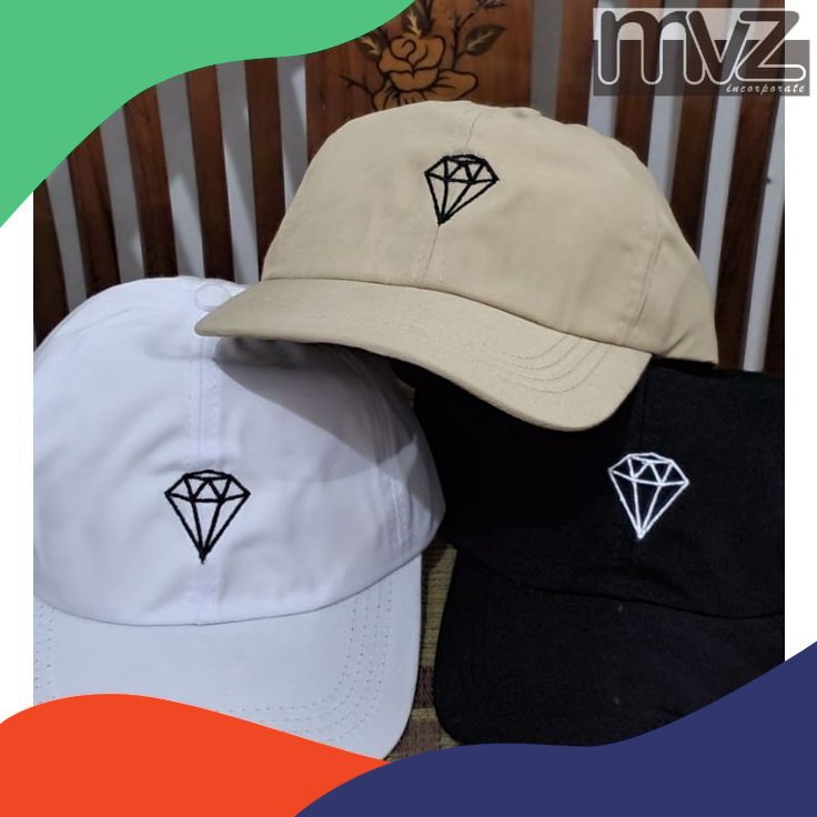 Topi Cap Bordir Diamond PRIA Wanita