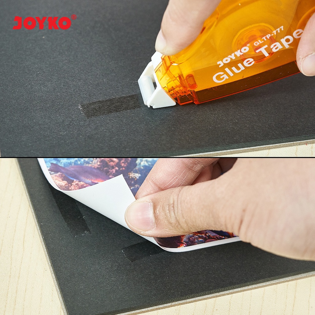 Glue Tape Joyko GLTP-777 - Lem Pita Dua Sisi Doubel Sided Roll 8mm x 8m
