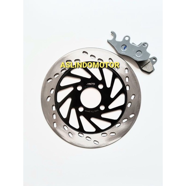 (Paket) Piringan Cakram Piring Cakram Depan + Kampas Rem Smash/Spin125/Skywave/Skydrive Sunstar A