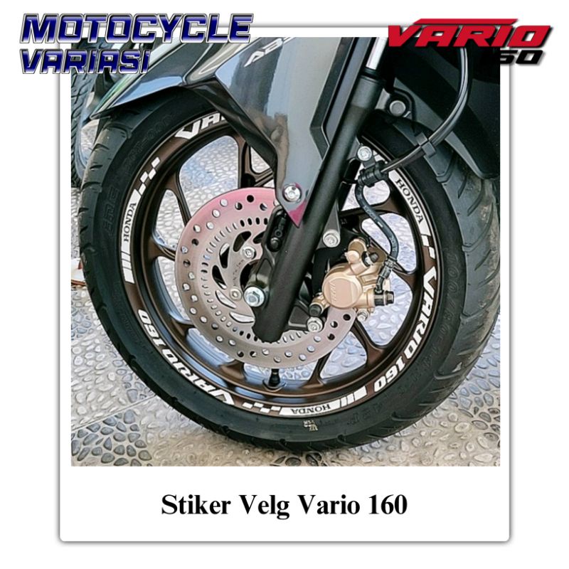 Stiker Velg Vario 160 Sticker Velk Vario 160 Depan Belakang