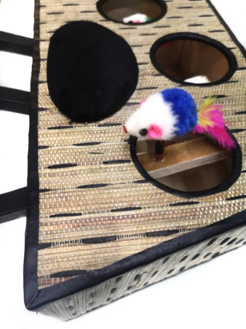 GARUKAN TIK TOK 3 TIKUS / SCRATCHER MAINAN KUCING