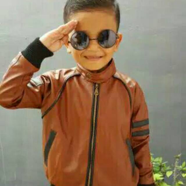 Jaket Kulit Anak Semi Kulit Laki Laki Cowok Cewek Perempuan Karakter Kualitas Premium Asli Garut