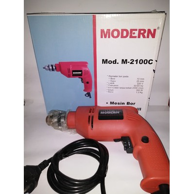 mesin bor modern 10mm M-2100C  mesin bor listrik
