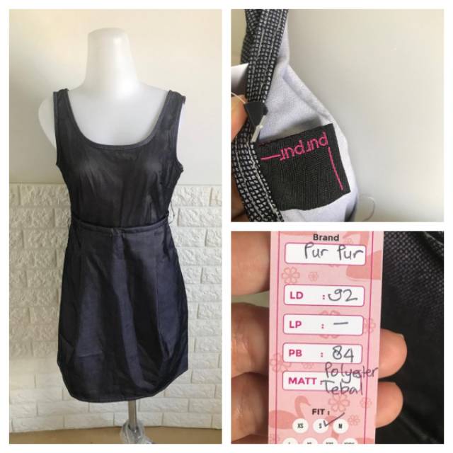 Baju Second Preloved Dress Purpur Premium Fit S