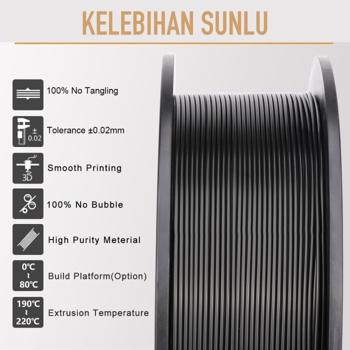 Tinta 3D Printer Filament PLA dan ABS Kualitas Bagus