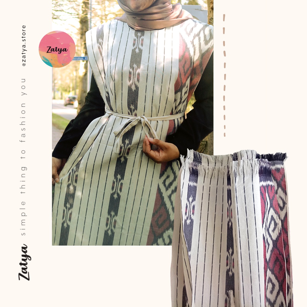 Simply Long Outer/Vest BIG SIZE Etnik Tenun Jepara