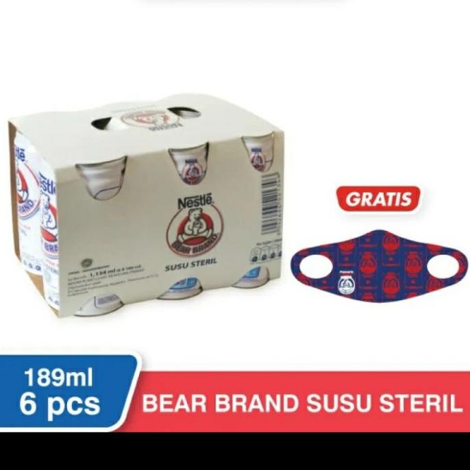 

[COD] Bear Brand RTD Milk [189 mL/ 6 pcs] + Free Masker [COD]