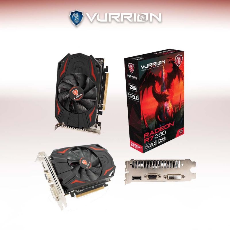 VGA AGS VURRION AMD R7 350 2GB DDR5 128bit REAL CAPACITY