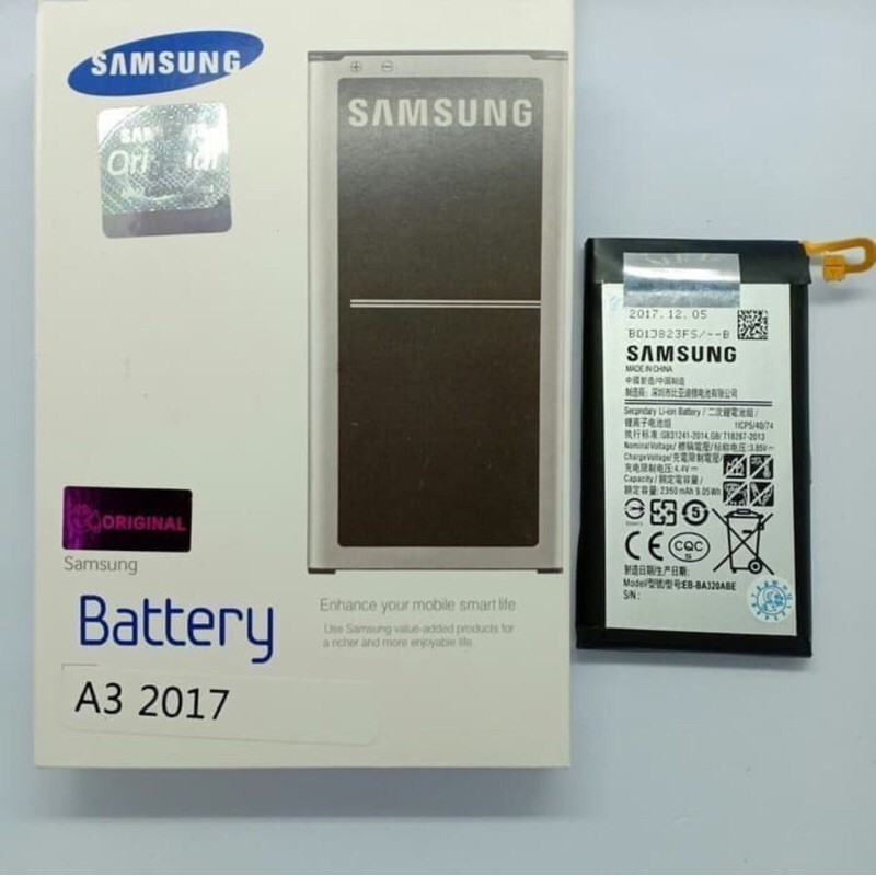 Baterai Original Samsung A3 2017 / A320 Baterai / Batere / Battery