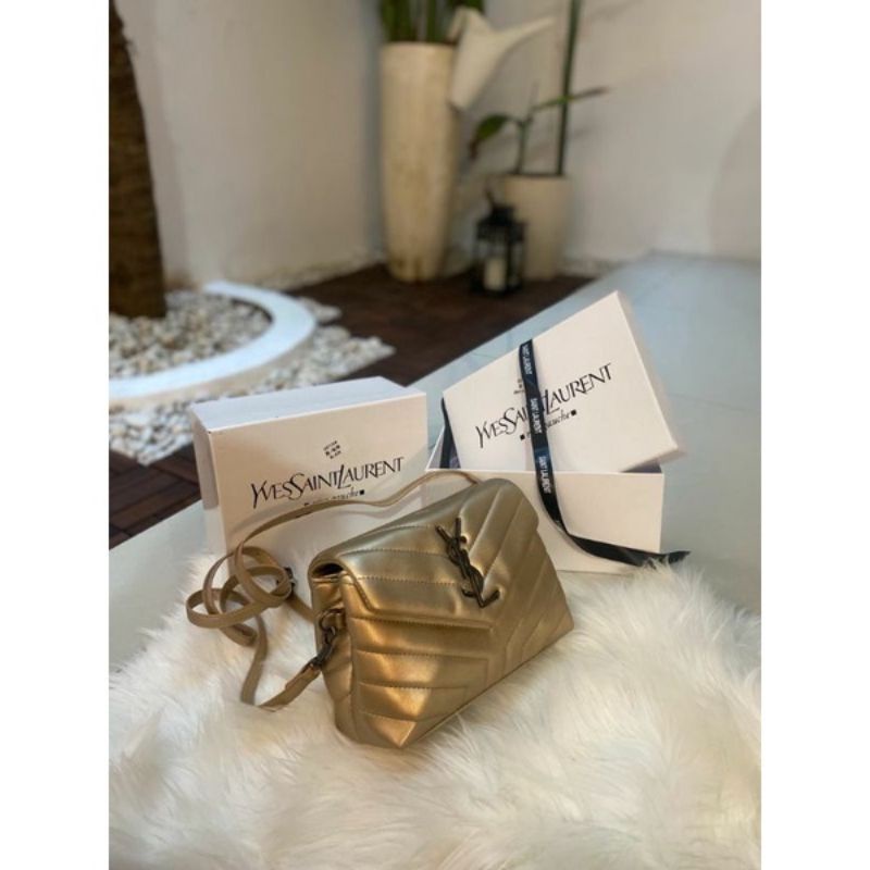 YSL LOU SLING LAMBSKIN MINI FREE BOX