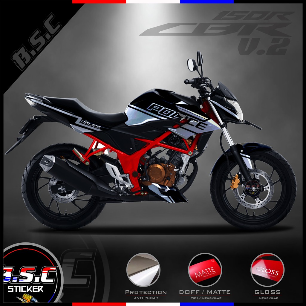 Decal FULL BODY Sticker CB 150R / CB150R / NEW CB 150R V.2 Motif Police