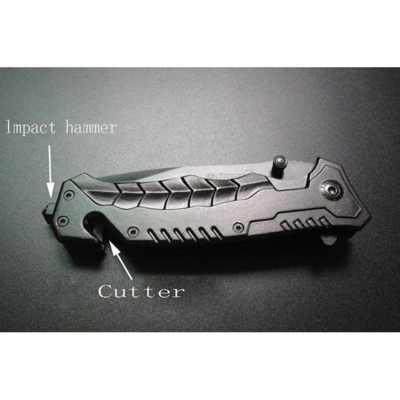 Pisau lipat cs GO boker kinfezer hitam outdoor survival knive folding