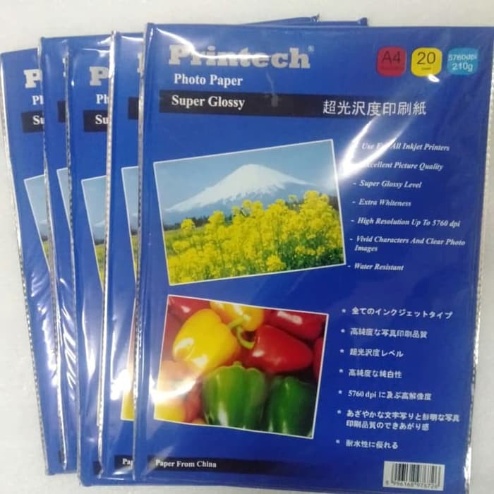 

kertas foto A4 Printech 210 g