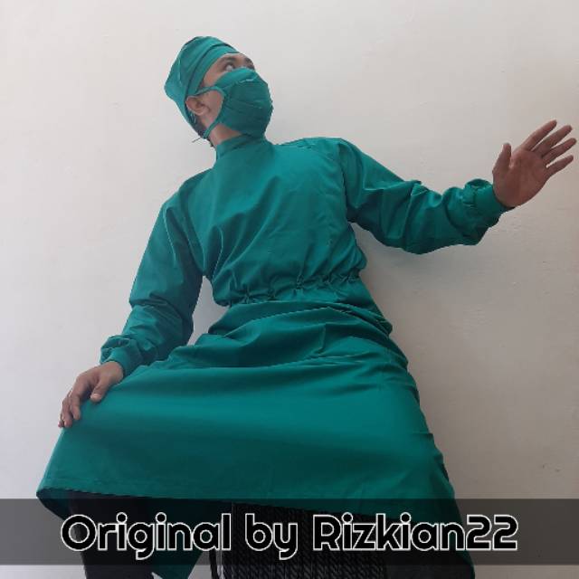 Jual Baju Operasi Jubah Bedah Jas Medis Surgical Gown Shopee Indonesia