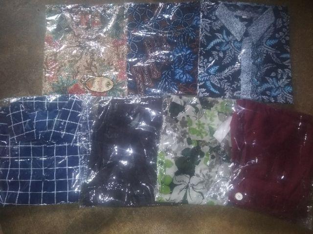 Kemeja Batik Pria Blarak Biru